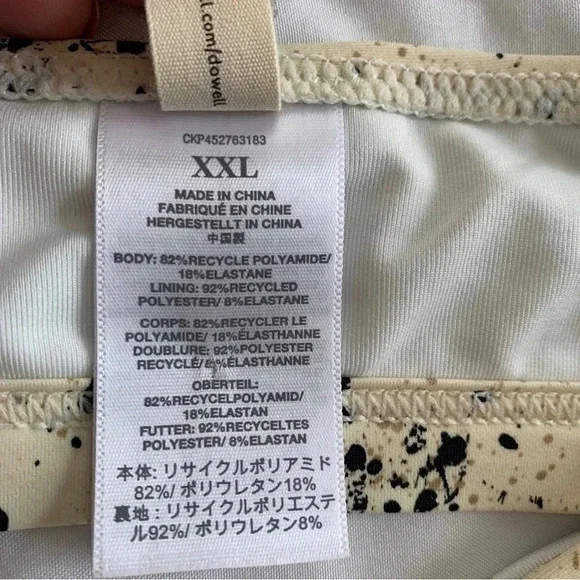 Madewell Second Wave Balconette Bikini Top Swimsuit Speckled Tiger 2XL XXL New! - Picture 11 of 14